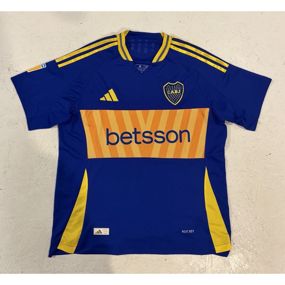 Club‎ Atletico Boca Juniors Adidas 2024 Home Jersey Size Medium Slim Soccer